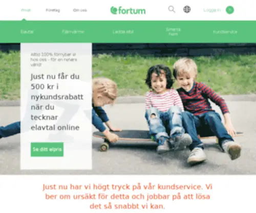 Fortumkampanj.se(Fortumkampanj) Screenshot