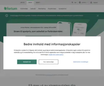 Fortum.no(Nordens mest valgte strømselskap) Screenshot