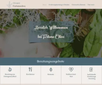 Fortunaoliva.com(Ernährungsberatung) Screenshot