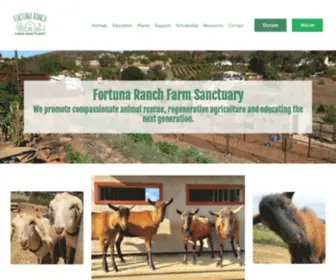 Fortunaranchfarmsanctuary.com(Fortuna Ranch Farm Sanctuary) Screenshot