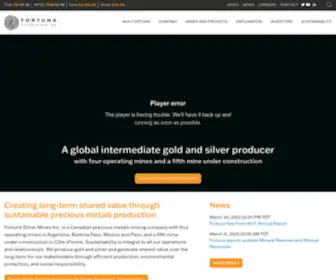 Fortunasilver.com(Fortuna Silver) Screenshot