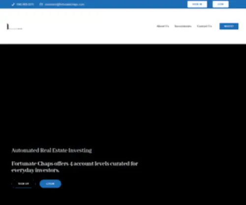 Fortunatechaps.com(Real Estate Crowdfunding) Screenshot