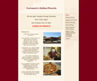 Fortunatositalianpizzeria.com(Fortunato's Italian Pizzeria) Screenshot