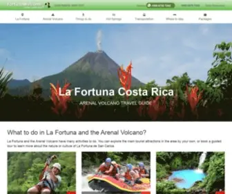 Fortunawelcome.com(La Fortuna Costa Rica Travel Experts. Information to visit the Arenal Volcano area) Screenshot