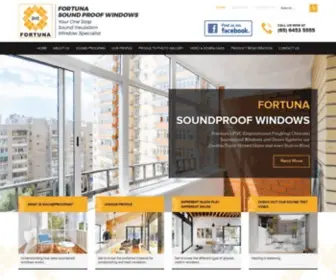 Fortunawindow.com(FORTUNA SOUND PROOF WINDOWS) Screenshot