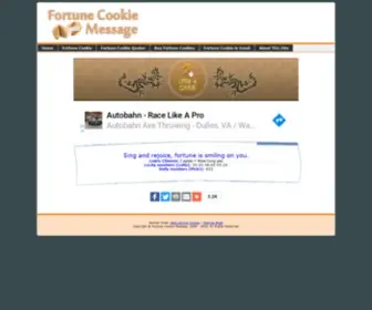 Fortunecookiemessage.com(Fortune Cookie Quote) Screenshot
