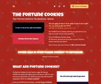 Fortunecookies.cc(The Fortune Cookies NFTs) Screenshot