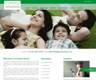 Fortunehestia.com(Villas in Bangalore) Screenshot