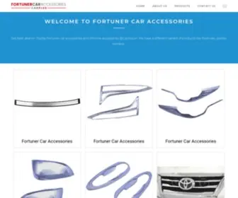 Fortunercaraccessories.com(Fortuner Car Accessories) Screenshot