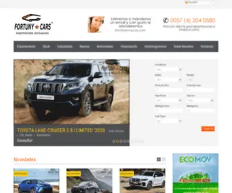 Fortunycars.com(Exportador Internacional de automÃ³viles con normativa europea) Screenshot