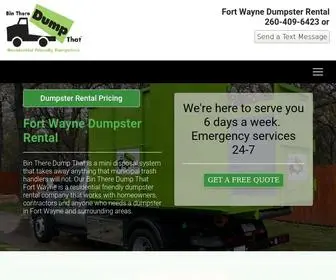 Fortwaynedumpsterrentals.com(Bin There Dump That Fort Wayne) Screenshot