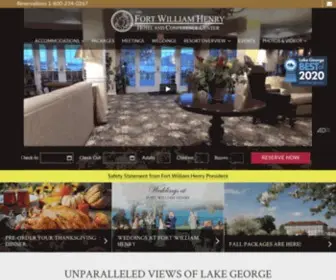 Fortwilliamhenry.com(Lake George Resort) Screenshot