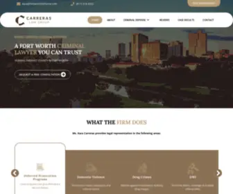 Fortworthdefense.com(Carreras Law Group) Screenshot