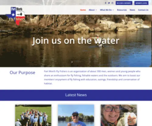 Fortworthflyfishers.org(Fort Worth Fly Fishers) Screenshot