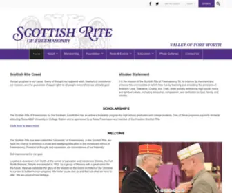 Fortworthscottishrite.org(Fort Worth Scottish Rite) Screenshot