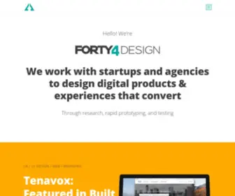Forty4.design(A Creative Digital Agency) Screenshot
