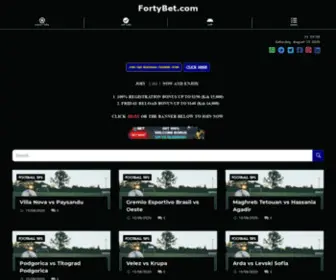 Fortybet.com Screenshot