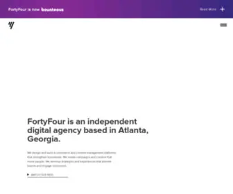 Fortyfour.com(Driving Digital Transformation with Co) Screenshot