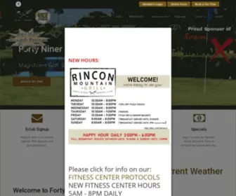 Fortyninercc.com(Tucson Golf) Screenshot