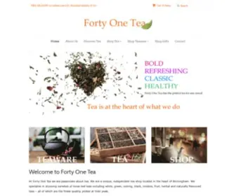 Fortyonetea.co.uk(Forty One Tea) Screenshot