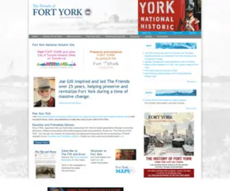 Fortyork.ca(The Friends of Fort York) Screenshot