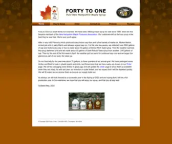 Fortytoone.com(Forty To One Home) Screenshot