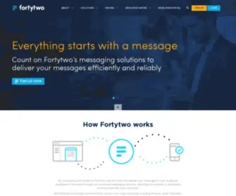 Fortytwo.com(Your Preferred Messaging Solutions Partner) Screenshot