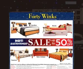 Fortywinks.com.ph(Forty Winks Online Shop) Screenshot