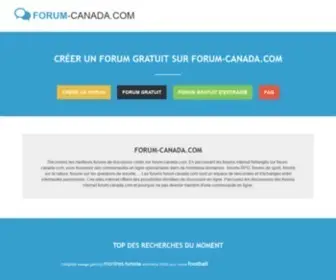 Forum-Canada.com(Créer) Screenshot