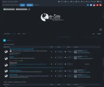 Forum-E-Sim.org(E-Sim Forum) Screenshot