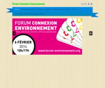 Forum-Environnement.org(Forum Connexion Environnement) Screenshot