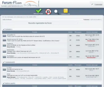 Forum-F1.com(Page d’index) Screenshot