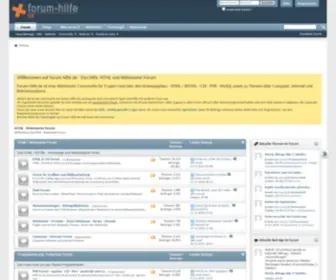 Forum-Hilfe.de(Webmaster Forum) Screenshot