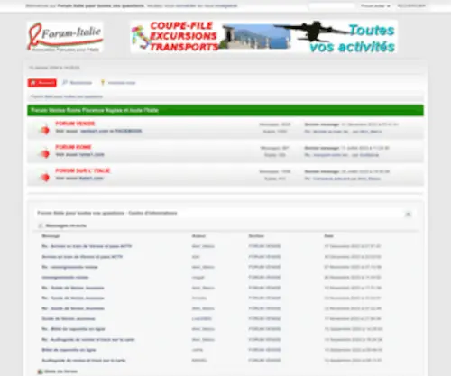 Forum-Italie.com(Forum Italie pour toutes vos questions) Screenshot