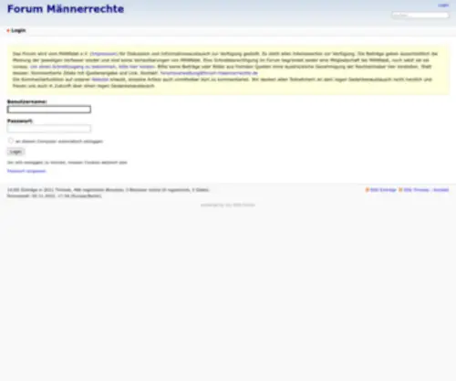 Forum-Maennerrechte.de(Forum Männerrechte) Screenshot