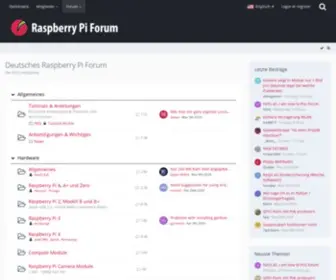 Forum-Raspberrypi.de(Deutsches Raspberry Pi Forum) Screenshot