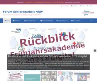 Forum-Seniorenarbeit.de(Forum Seniorenarbeit NRW) Screenshot