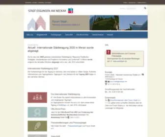 Forum-Stadt.eu(Forum Stadt Netzwerk historischer Städte e.V) Screenshot