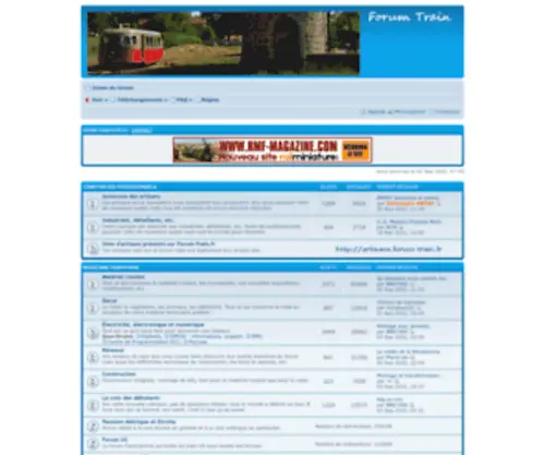 Forum-Train.com(Page d’index) Screenshot