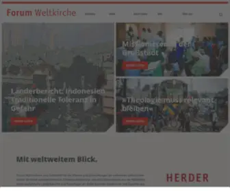 Forum-Weltkirche.de(Fachmagazin Forum Weltkirche) Screenshot