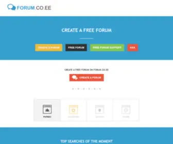 Forum.co.ee(Create a forum) Screenshot