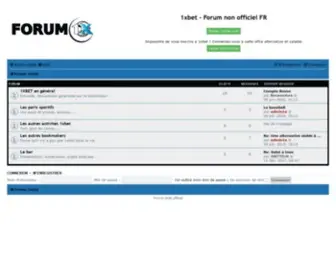 Forum1X.com(Forum des parieurs offshore FR) Screenshot