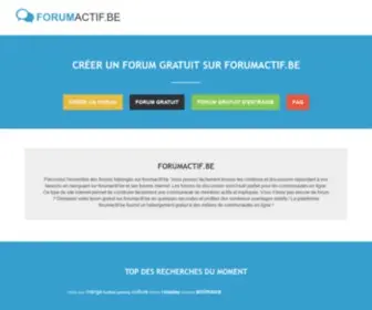 Forumactif.be(Créer) Screenshot