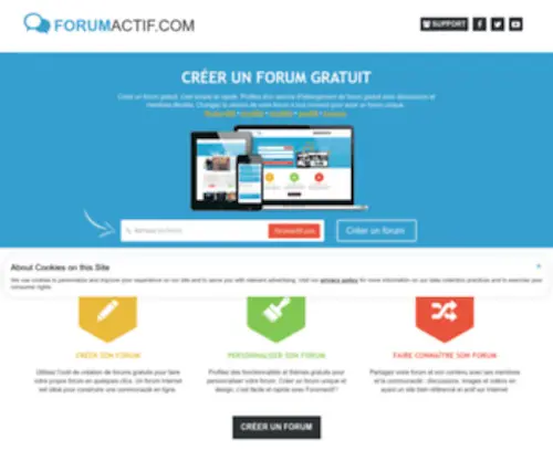 Forumactif.com(Créer) Screenshot