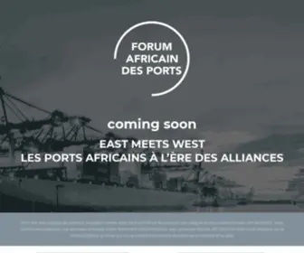 Forumafricaindesports.org(Forum Africain des Ports) Screenshot