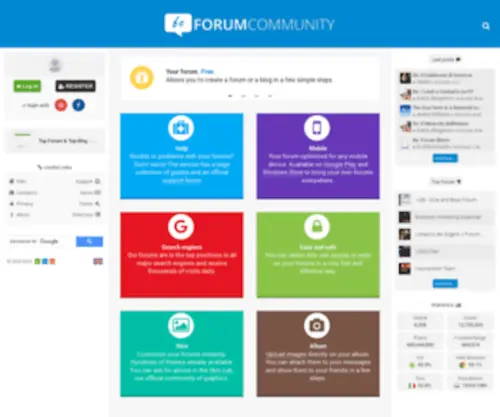 Forumcommunity.net(Your free forum hosting) Screenshot