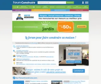 Forumconstruire.com(Le forum pour faire construire sa maison) Screenshot