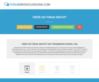 Forumdediscussions.com(Créer) Screenshot