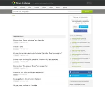 Forumdeidiomas.com.br(Fórum de Idiomas) Screenshot