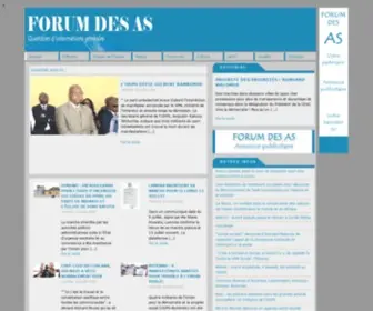 Forumdesas.org(SITE OFFICIEL DU QUOTIDIEN FORUM DES AS) Screenshot